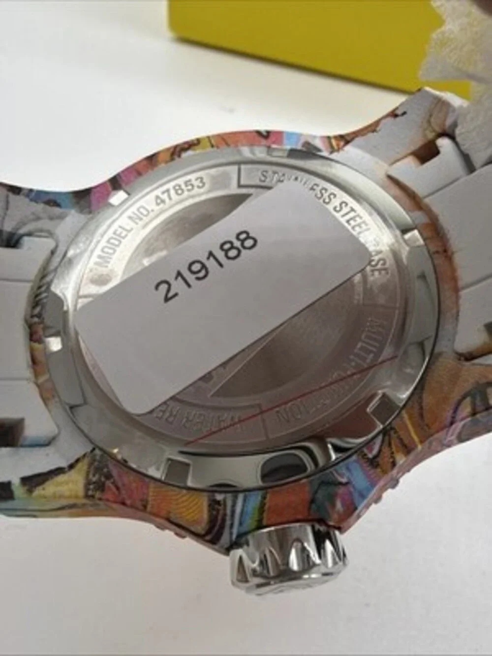 Invicta Pro Diver Aqua Plated Graffiti Men's 48mm Red Dial Quartz Watch 47853
